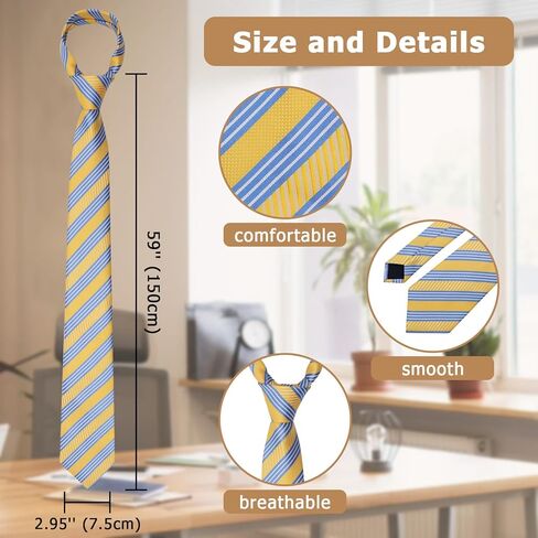 ربطات عنق مخططة للرجال 2.95 بوصة ربطة عنق سوداء منقوشة ربطات عنق رسمية ربطات عنق رجالية كلاسيكية لمكتب الزفاف والأعمال in Kuwait