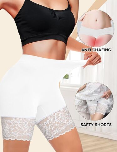 Seamless Slip Shorts for Under Dresses Anti Chafing Shorts Womens Bike Shorts for Yoga Workout in Kuwait