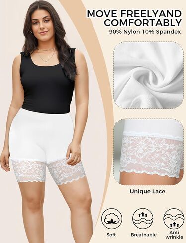 Seamless Slip Shorts for Under Dresses Anti Chafing Shorts Womens Bike Shorts for Yoga Workout in Kuwait