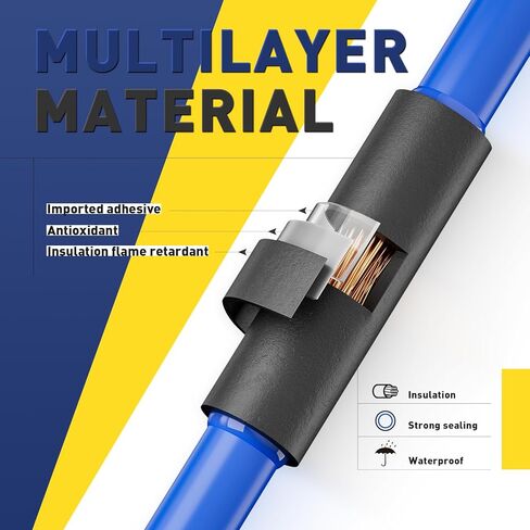 haisstronica 360PCS Heat Shrink Tubing,3:1 Ratio Adhesive Lined Marine Heat Shrink Tube Kit 8 Sizes(3/32"-5/8") Red in Kuwait