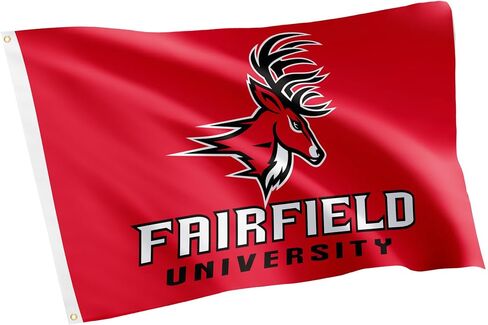 Fairfield University Flag Stags Flags Banners 100% Polyester Indoor Outdoor 3x5 (Design B) in Saudi Arabia
