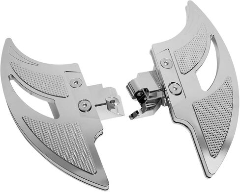 ​Goldfire Motorcycle Driver Floorboards Mini MX Style Footrest Boards Front Rear Foot Pegs for Harley Touring Road King Sportster 883 Dyna Softail(MINI Floorboards) in Kuwait