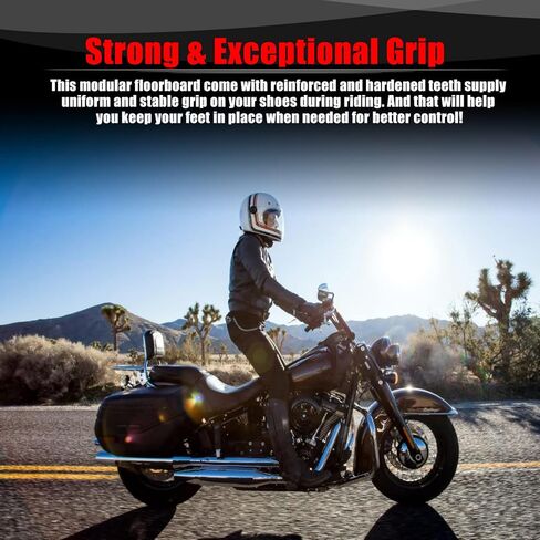 ​Goldfire Motorcycle Driver Floorboards Mini MX Style Footrest Boards Front Rear Foot Pegs for Harley Touring Road King Sportster 883 Dyna Softail(MINI Floorboards) in Kuwait