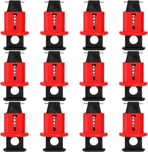 Frcctre 12 حزمة دبوس في جهاز قفل قواطع الدائرة القياسية، قفل تبديل جهاز Loto مصغر من الدرجة الصناعية للقفل الكهربائي، متوافق مع OSHA in Kuwait