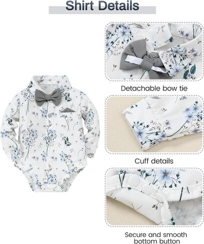 SANMIO Baby Boy Clothes 0-18M Baby Boys Suit 4pcs Baby Boy Dress Clothes Infant Tuxedo Sets in Kuwait