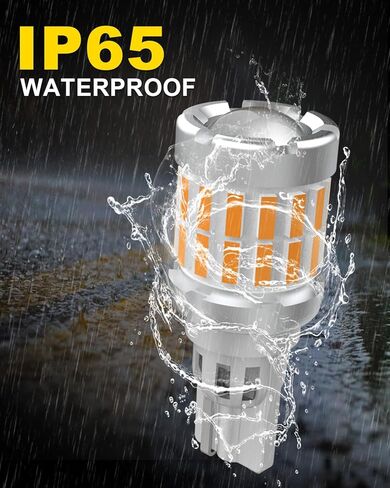 Red T15 921 W16W Led Bulbs Canbus Error Free For Tail 3rd High Mount Brake Lights,T15 921 912 Led Bulbs With Projector Replacement 3rd Brake Lights,High Mount Stop Lights,4-Pack,900K 4000Lm in Kuwait