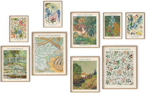 Blue Wall Art Poster Prints,Set of 9 Matisse Wall Decor for Dorm Bedroom,Trendy Aesthetic Pictures for Teens Boys Girls, Maximalism Posters Wall Decorations in Kuwait