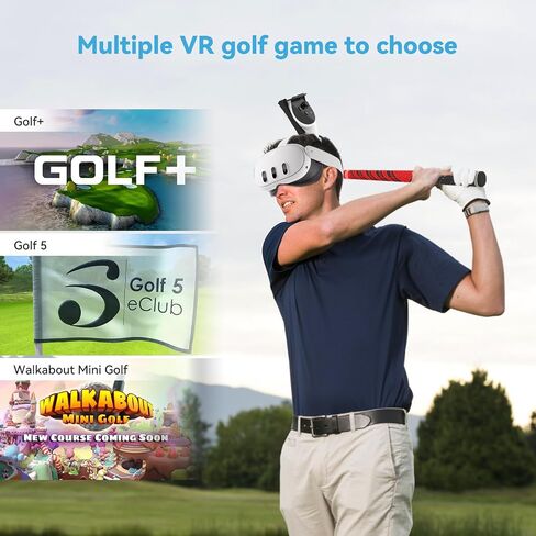 Vr Golf Club Accessory for Meta Quest 2/3 Right Controller, Tilt up & Signal unobstructed Quest 3 Vr Golf Club Handle Attachment in Saudi Arabia