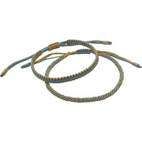 ORIGINAL Multicolor Bracelet, Handmade Knot Lucky Woven Multicolor String Thread Rope Bracelet, Friendship and Couple Bracelet rope-gifts for women and men (Gold-Purple) in Saudi Arabia