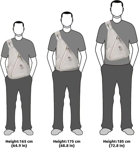 KL928 Nylon Sling Bag - Small Crossbody Backpack Shoulder Casual Daypack Multipurpose Rucksack for Men Women in Kuwait