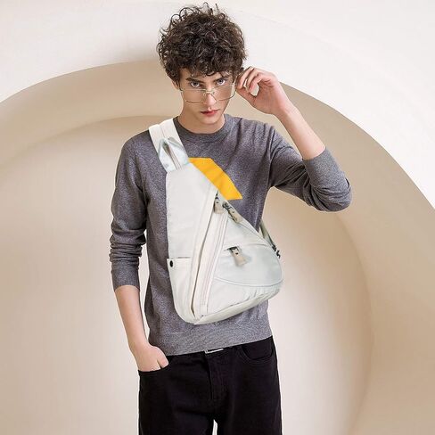 KL928 Nylon Sling Bag - Small Crossbody Backpack Shoulder Casual Daypack Multipurpose Rucksack for Men Women in Kuwait