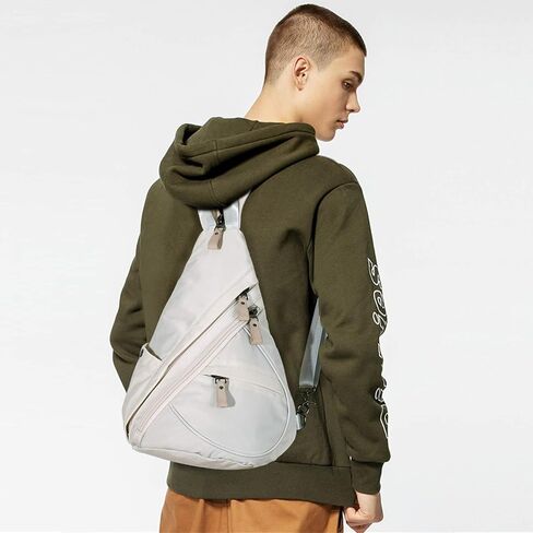 KL928 Nylon Sling Bag - Small Crossbody Backpack Shoulder Casual Daypack Multipurpose Rucksack for Men Women in Kuwait