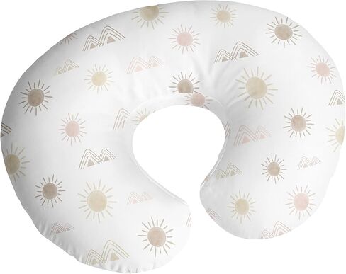 Sweet Jojo Designs Orange White Boho Sun Boy Girl Gender Neutral Nursing Pillow Cover Baby Breastfeeding Slipcover Infant Newborn Nursery Bottle Feeding Pillowcase(Pillow NOT Included)- Retro Bohemian in Saudi Arabia