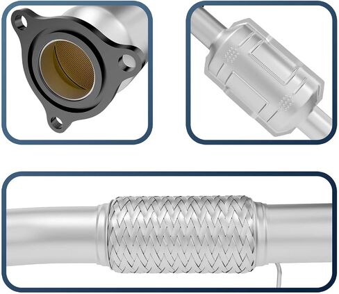 Rear Catalytic CIRconvert Compatible with Chevy Cruze 2011-2016 1.4L l4, 2016 Chevy Limited 1.4L l4 High Flow Catalytic Convertor (EPA Compliant) in Kuwait