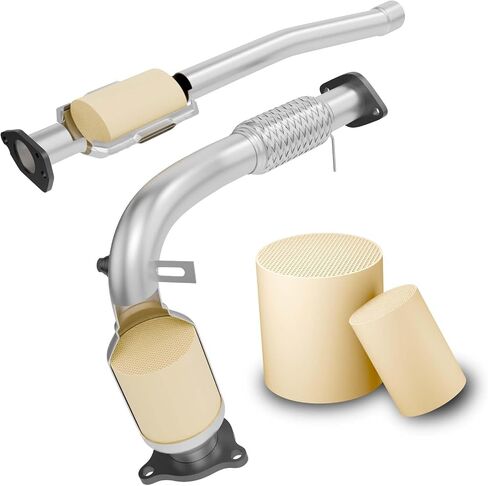 Rear Catalytic CIRconvert Compatible with Chevy Cruze 2011-2016 1.4L l4, 2016 Chevy Limited 1.4L l4 High Flow Catalytic Convertor (EPA Compliant) in Kuwait
