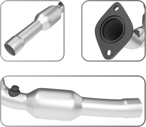 Rear Catalytic CIRconvert Compatible with Chevy Cruze 2011-2016 1.4L l4, 2016 Chevy Limited 1.4L l4 High Flow Catalytic Convertor (EPA Compliant) in Kuwait