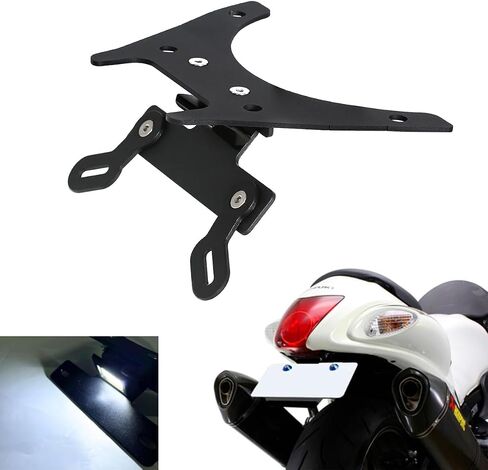 حامل لوحة الترخيص الخلفي مزيل الحاجز الذيل مرتب مؤشر LED بدوره إشارة الوامض عدة متوافق مع Hayabusa GSX1300R 2022 2023 2024 GSX 1300R in Kuwait