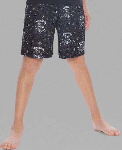 Harry Potter Intimo Big Boys Hogwarts Tee & Shorts Pajama Set (14/16) Black in Saudi Arabia