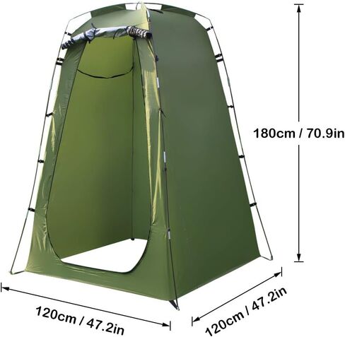 Lixada Outdoor 6FT Quick Set Up Privacy Tent, Toilet, Camp Shower, Portable Changing Room for Camping Shower Biking Toilet Beach in Kuwait