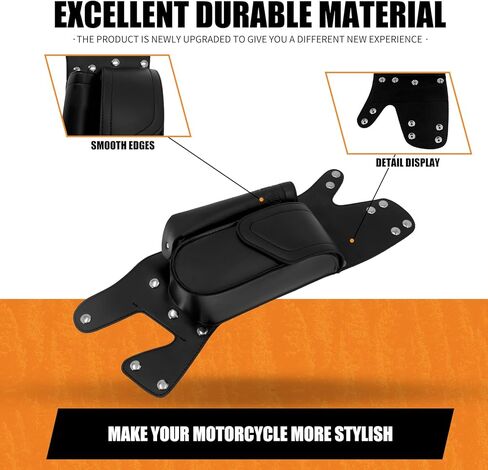 Motorcycle Saddlbag Guard Bag with Water Bottle Holder PU Leather Universal Fit For Harley Touring Electra Street Road Tri Glide Road King Ultra Class Ultra Limited 1993-2023 Left & Right in Kuwait