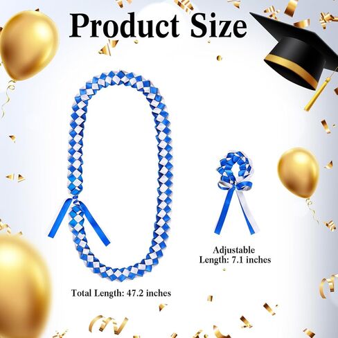 Graduation Ribbon Lei and Graduation Braided Bracelets 2024 Handmade Double Braided Ribbon Garland for Graduation Party High School University Graduation Gift Supplies in Saudi Arabia