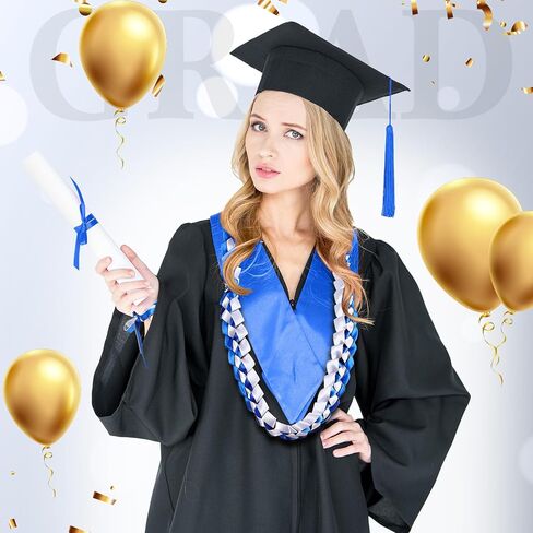 Graduation Ribbon Lei and Graduation Braided Bracelets 2024 Handmade Double Braided Ribbon Garland for Graduation Party High School University Graduation Gift Supplies in Saudi Arabia