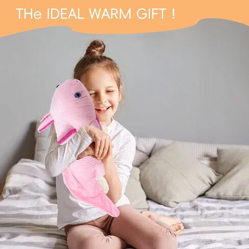 Microwavable Axolotl Stuffed Animal, 30'' Axolotl Plush Toys, Heatable and Coolable Pad, Microwaveable Plush Pillow Gift for All Ages,Blue… in Saudi Arabia