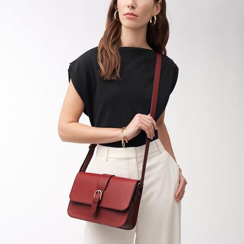 Fossil Zoey Crossbody Bag, Garnet in Kuwait