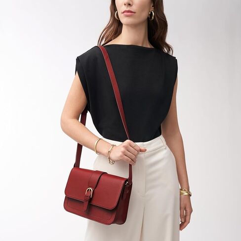 Fossil Zoey Crossbody Bag, Garnet in Kuwait