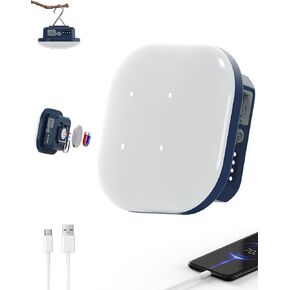 MOSLIGHTING 16500mAh LED التخييم فانوس أضواء خيمة قابلة للشحن مع المغناطيس، بنك الطاقة، 4000LM مصباح يدوي محمول 80W، 4 أوضاع الإضاءة، IP65 للماء، المشي لمسافات طويلة انقطاع التيار الكهربائي طقم النجاة في حالات الطوارئ