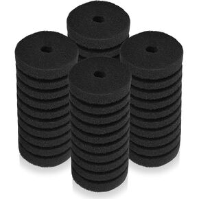 AQQA Aquarium Sponge Water Filter, Power Driven Double Biochemical Filter, Quiet Submersible Foam Filter with 2 Extra Sponges, 1 Bag of Filtered Ceramic Balls for Fresh and Salt Water Fish Tank (L)