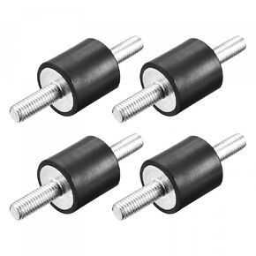 Uxcell حوامل مطاطية 4 قطعة M10x28mm ذكر عازل اهتزاز ممتص للصدمات D50mmxH40mm