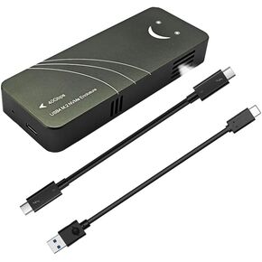 Sintech USB 4.0 M.2 NVMe SSD Enclosure مروحة تبريد مدمجة، متوافقة مع M1 M2 Pro/Max Thunderbolt 3/4، USB 4/3/2