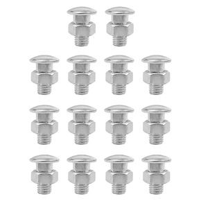 28Pcs Stainless Bumper Bolts Fit for Chevrolet Chevy II El Camino Malibu Chevelle 1964-1972 Some Models, 7/16" Thread Rear Front Bumper Bolt Replace 4A00080-A, 14 Bolts & 14 Nuts