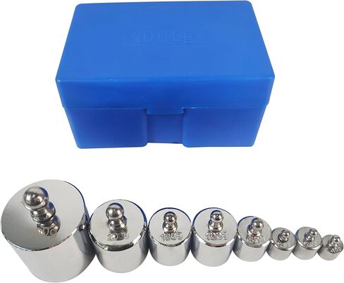 مجموعة وزن معايرة ميزان TEXALAN(R) M2 - 10-500 جرام، مجموعة 8 قطع مع حافظة (8 قطع: 10 جرام، 20 جرام، 20 جرام، 50 جرام، 100 جرام، 100 جرام، 200 جرام، 500 جرام) 8 قطع بوزن إجمالي 1000 جرام in Kuwait