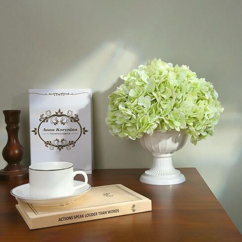 SIITUMEIZI Hydrangea Pink Artificial Flower Fake Pink Flowers 21 Inch Latex Fake Hydrangeas 3Pc in Kuwait