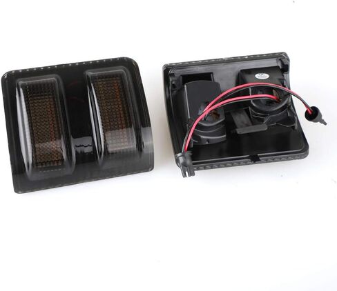 مصباح إشارة LED جانبي متسلسل للتشغيل والانعطاف متوافق مع 2008-2016 Ford F250 F350 F450 Super Duty Amber Turn Signal Lights، أضواء تشغيل بيضاء in Kuwait