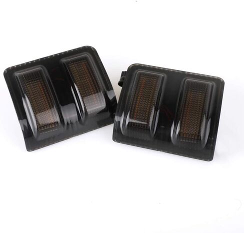 مصباح إشارة LED جانبي متسلسل للتشغيل والانعطاف متوافق مع 2008-2016 Ford F250 F350 F450 Super Duty Amber Turn Signal Lights، أضواء تشغيل بيضاء in Kuwait