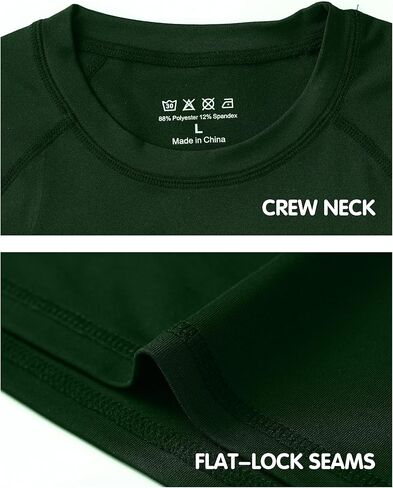 Roadbox Boys Youth Compression Shirt - Short Sleeve Undershirt for Kids Quick Dry Athletic Baseball T-Shirt Base Layer in Kuwait