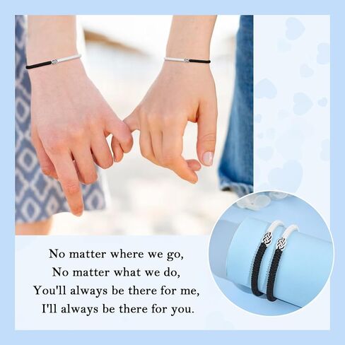 PZXHRY Couple Bracelets Red String Of Fate Bracelet Lucky Protection Long Distance Knot Handmade Matching Bracelets for Boyfriend Girlfriend Women Men in Kuwait