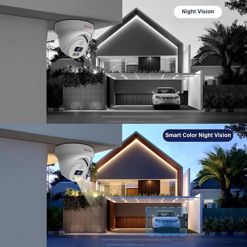 Anpviz 16CH 4K PoE Security Camera System, 16pcs 8MP Wired PoE Cameras with 2-Way Audio, 100ft Smart Color Night Vision and Person Vehicle Detection, 4K/8MP 16CH NVR with 4TB HDD Pre-Installed in Saudi Arabia