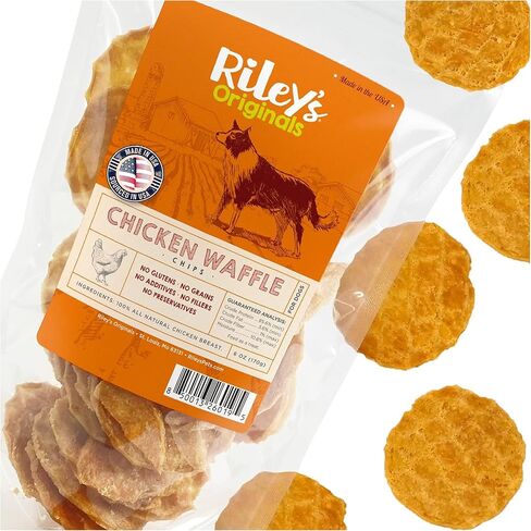 Riley's Chicken Chips for Dogs - USA-Sourced 100% Chicken Breast - 16oz in Kuwait