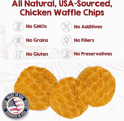 Riley's Chicken Chips for Dogs - USA-Sourced 100% Chicken Breast - 16oz in Kuwait