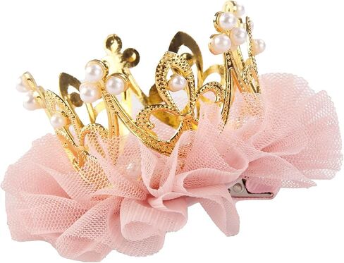 Nishine Princess Toddler Girls Crown Tiaras Baby Elastic Birthday Party Crown Headband Photo Props Gift in Kuwait
