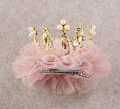 Nishine Princess Toddler Girls Crown Tiaras Baby Elastic Birthday Party Crown Headband Photo Props Gift in Kuwait