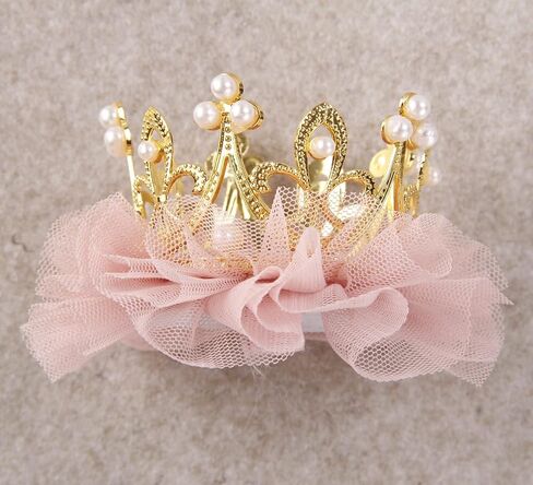 Nishine Princess Toddler Girls Crown Tiaras Baby Elastic Birthday Party Crown Headband Photo Props Gift in Kuwait