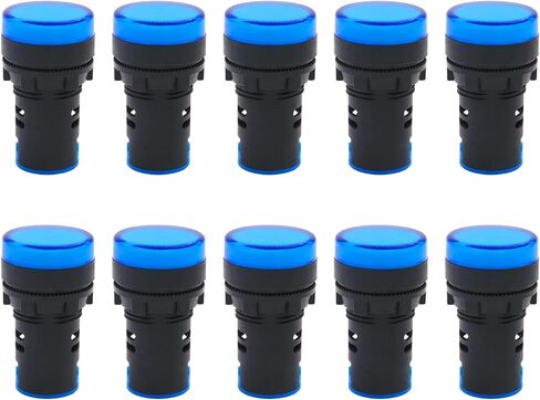 ضوء المؤشر AC / DC 12V 20mA LED فلوش لوحة جبل الأحمر 10 قطع in Kuwait