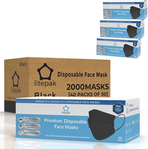 2000pcs Kids Disposable Face Masks - 3 Ply Kids Masks for Boys Girls in Saudi Arabia