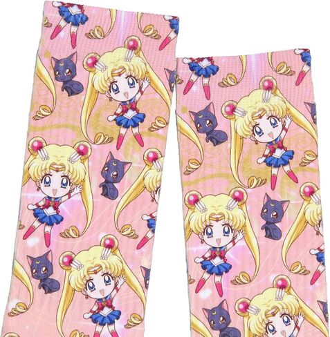 Bioworld Sailor Moon Crystal Luna & Artemis Men's Crew Socks in Saudi Arabia