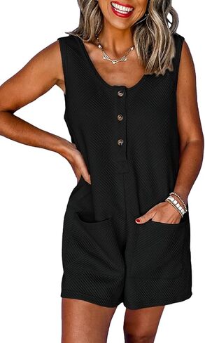 سالوبيت AlvaQ للسيدات بلون موحد كاجوال بدون أكمام وأزرار سفلية مع جيوب in Kuwait